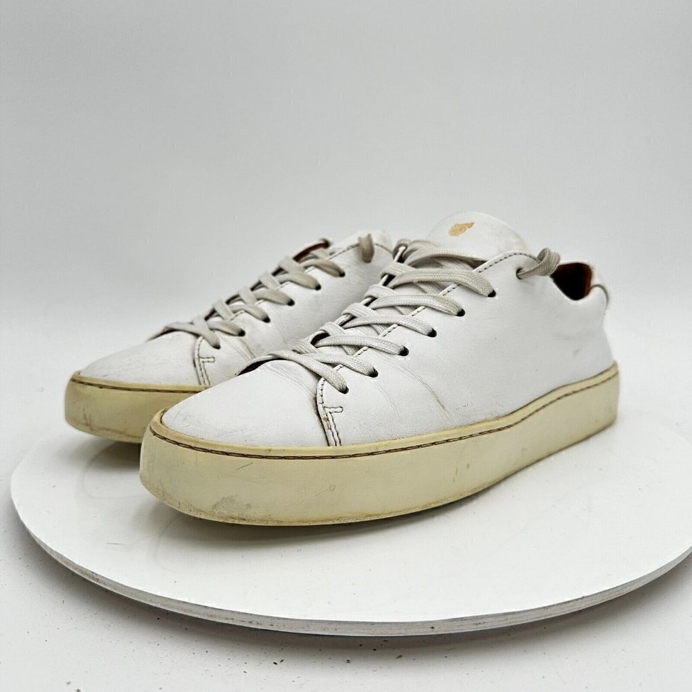 Bobbies Women Size EU 39 US 8.5 White Leather Lace Up Sneakers Made in Portugal